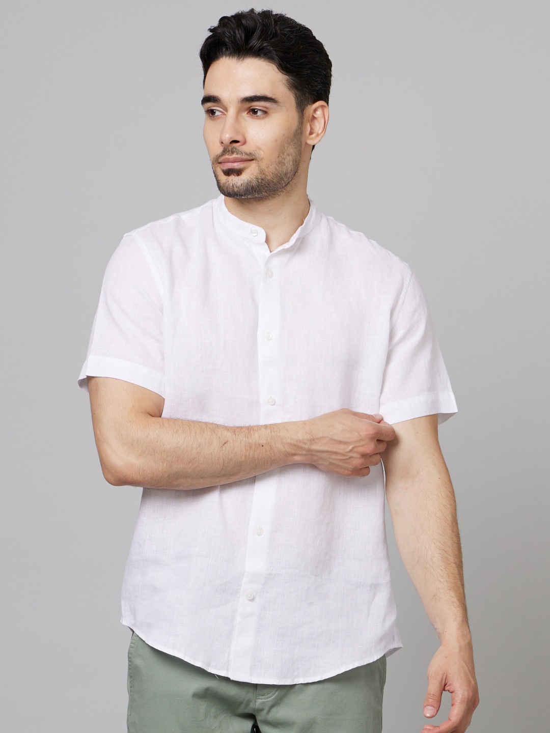 

Celio Classic Linen Casual Shirt, White