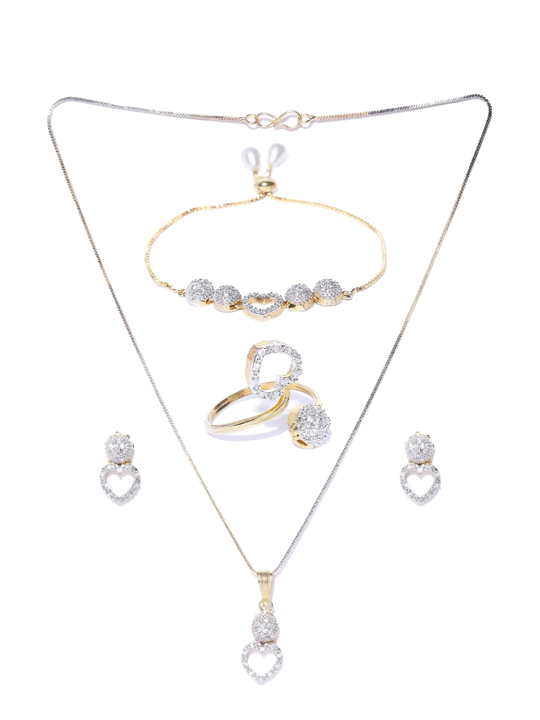 

Anouk Gold-Plated AD-Studded Jewellery Set