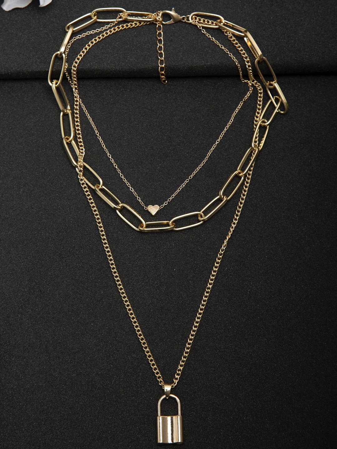 

DressBerry Women Gold-Toned Gold-Plated Layered Necklace