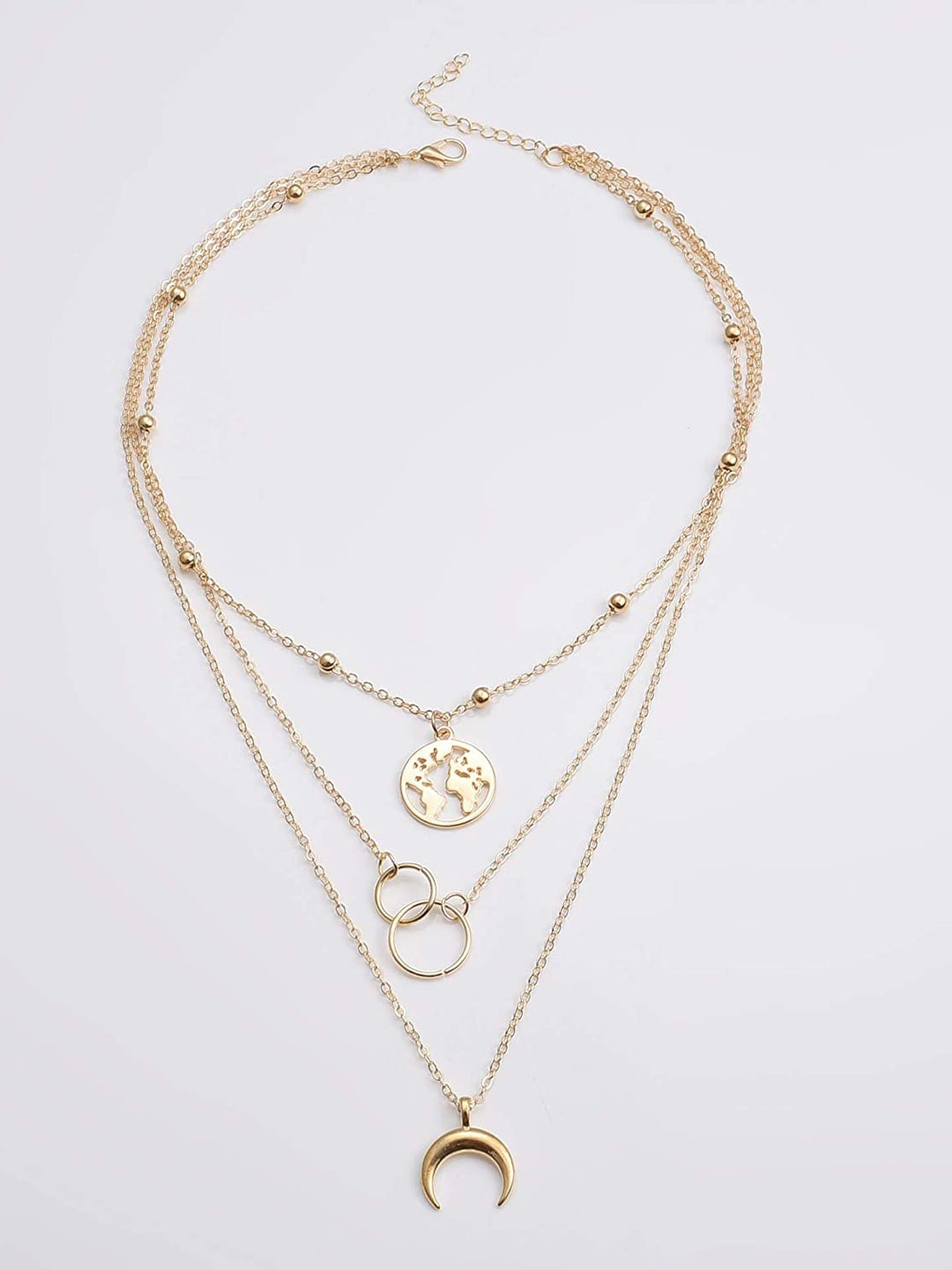 

DressBerry Gold-Plated Minimal Layered Necklace
