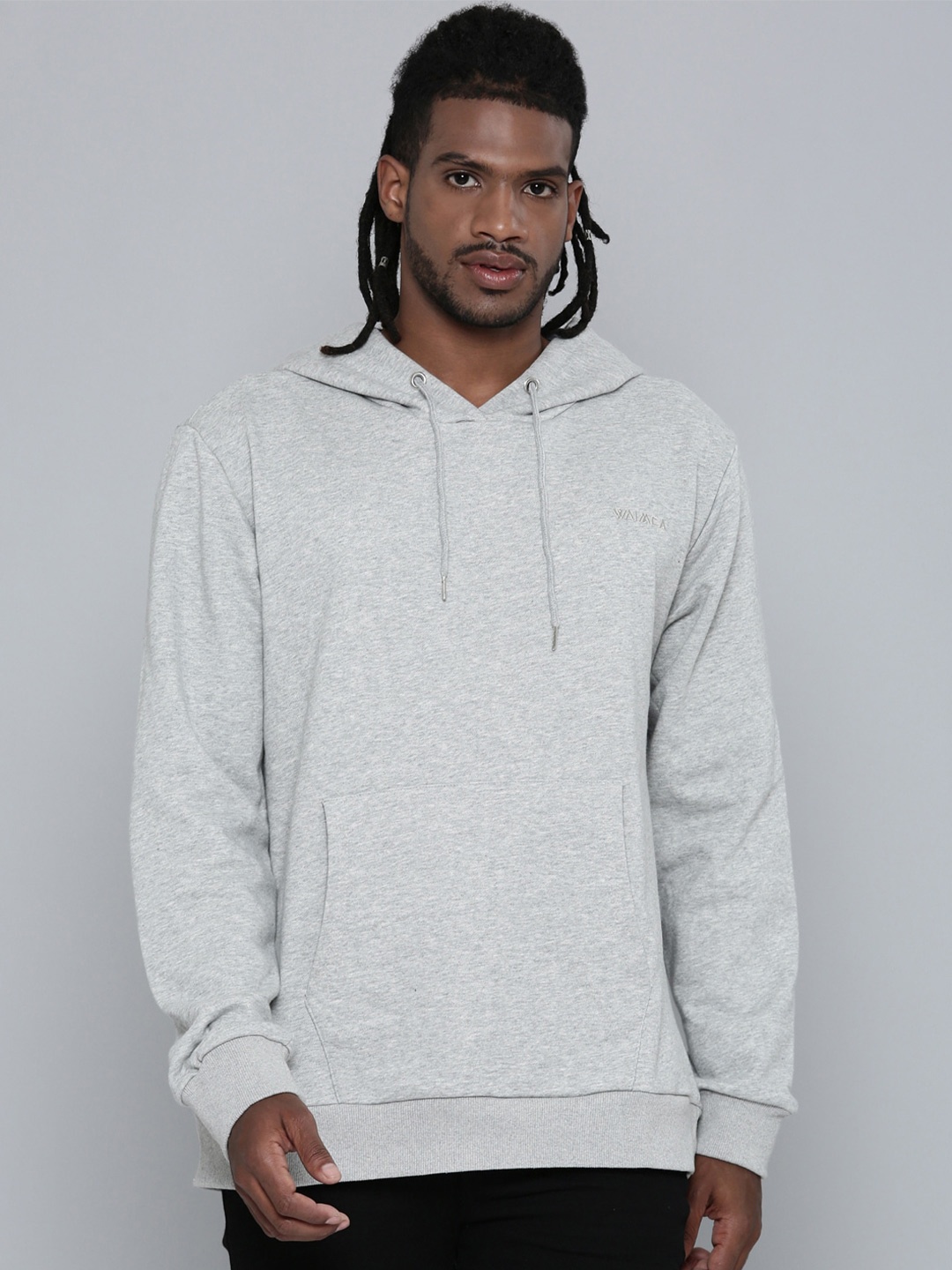 

WAIMEA Hooded Neck Long Sleeves Sweatshirt, Grey