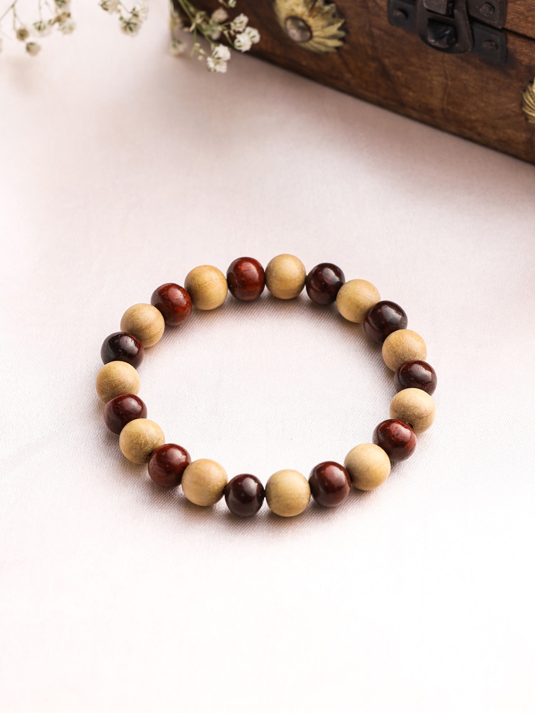 

RDK Artificial Beads Elasticated Bracelet, Red