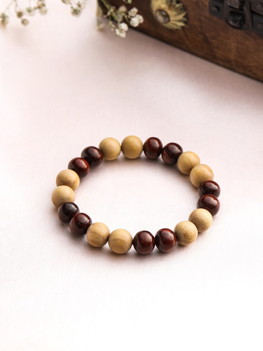 

RDK Artificial Beads Elasticated Bracelet, Brown