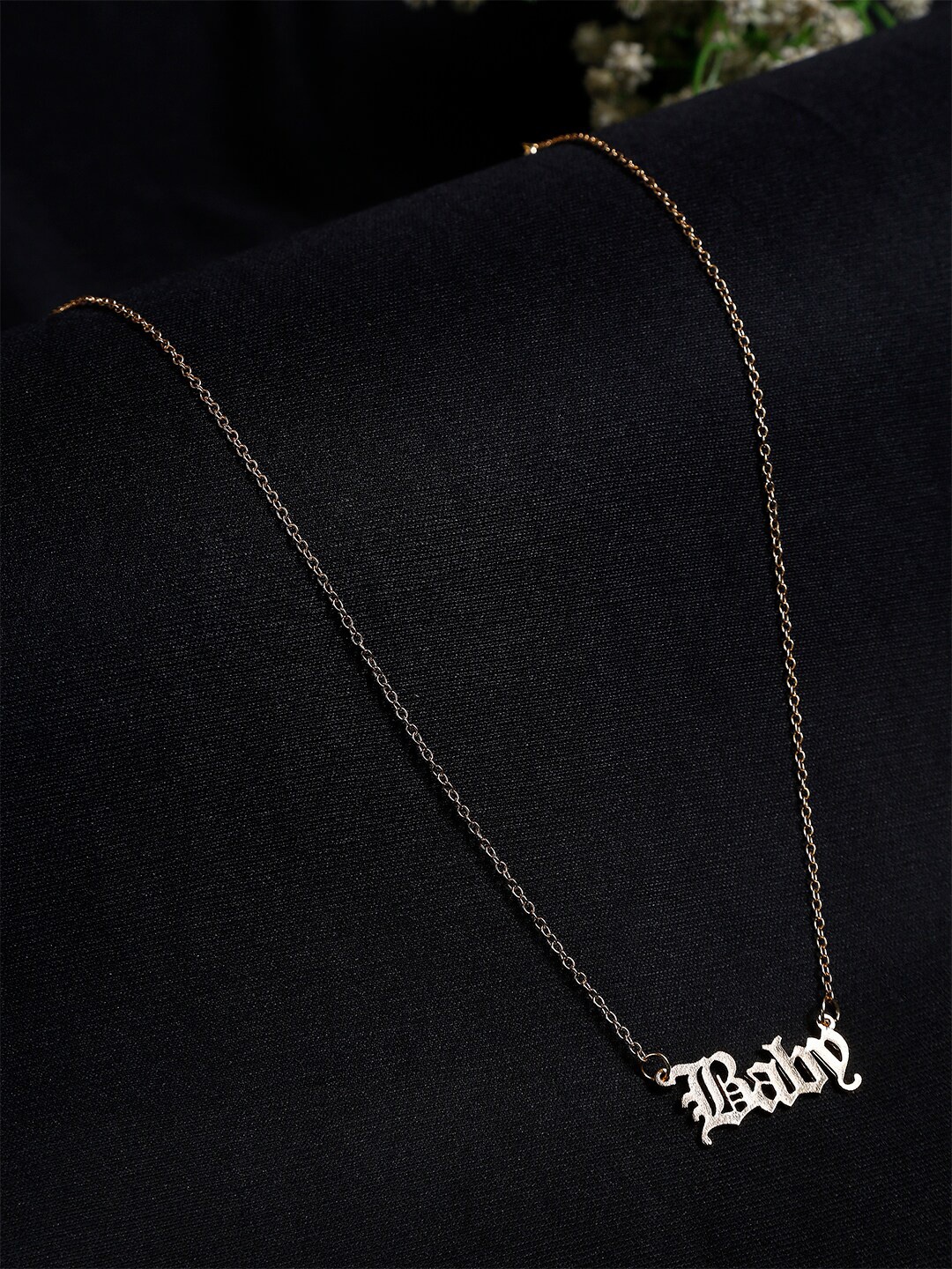 

Sangria Gold-Plated Intricate Textured Necklace