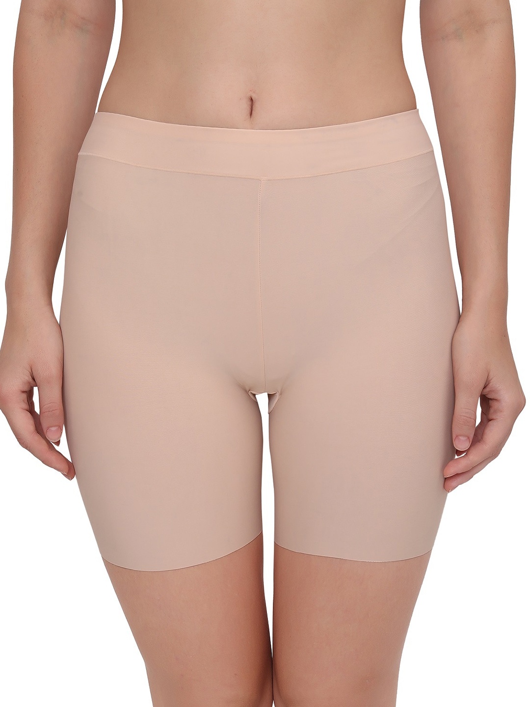 

PLUMBURY Women Slim Fit Rapid-Dry Yoga Sports Shorts, Beige