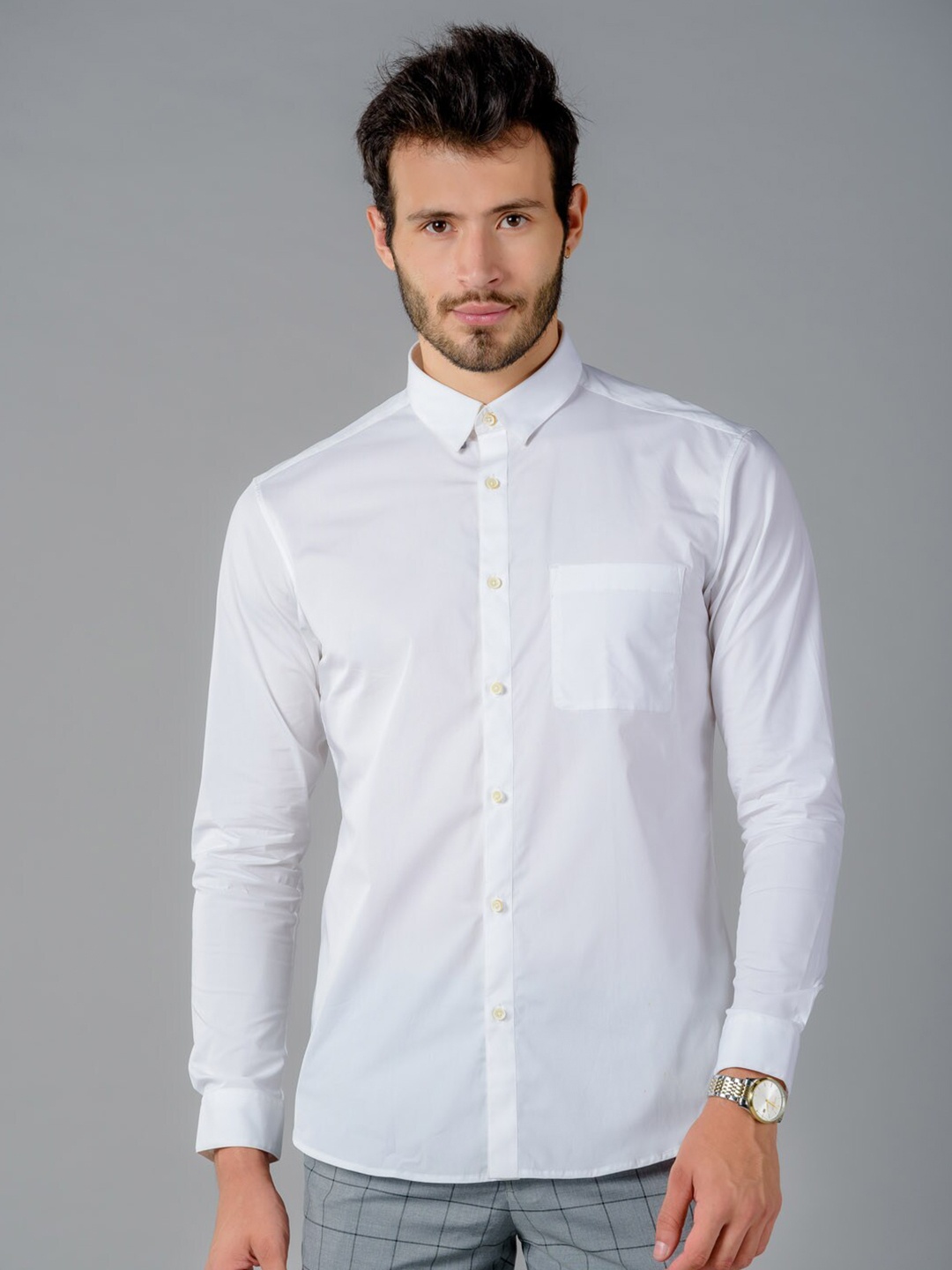 

KINGDOM OF WHITE Magnus Long Sleeves Slim Fit Cotton Formal Shirt