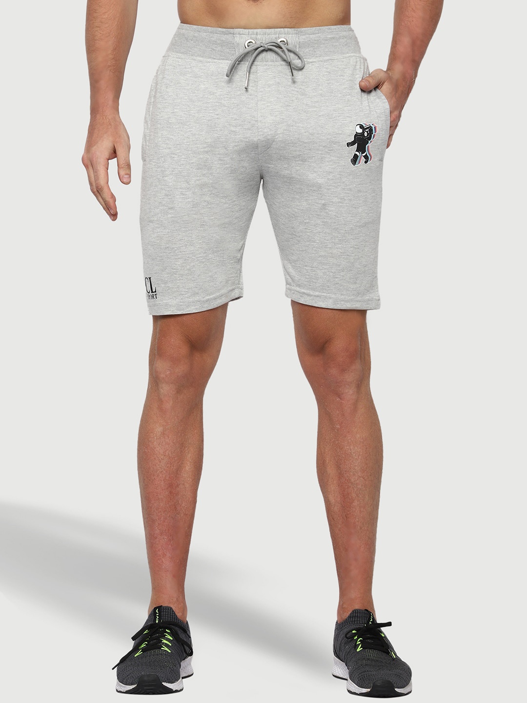 

CL SPORT Men Mid Rise Shorts, Grey
