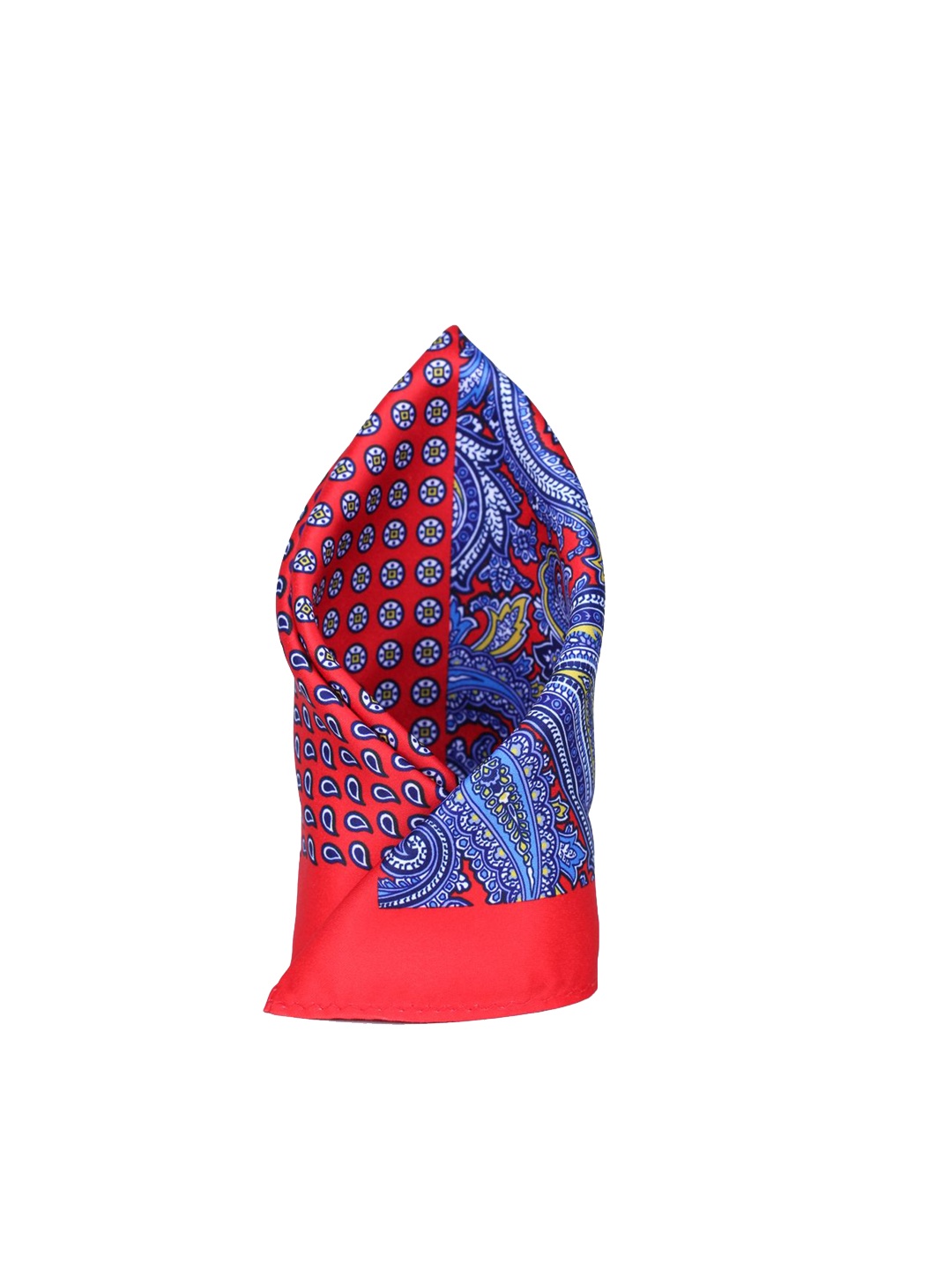 

ELLIS Men Printed Pocket Square, Red
