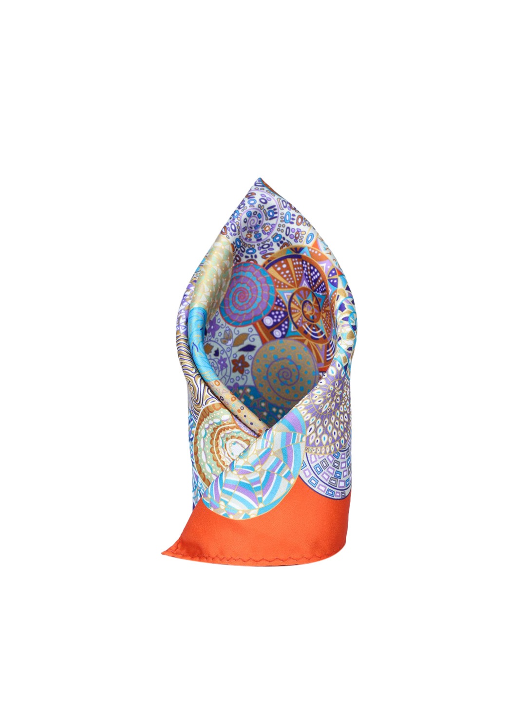 

ELLIS Men Printed Pocket Square, Orange