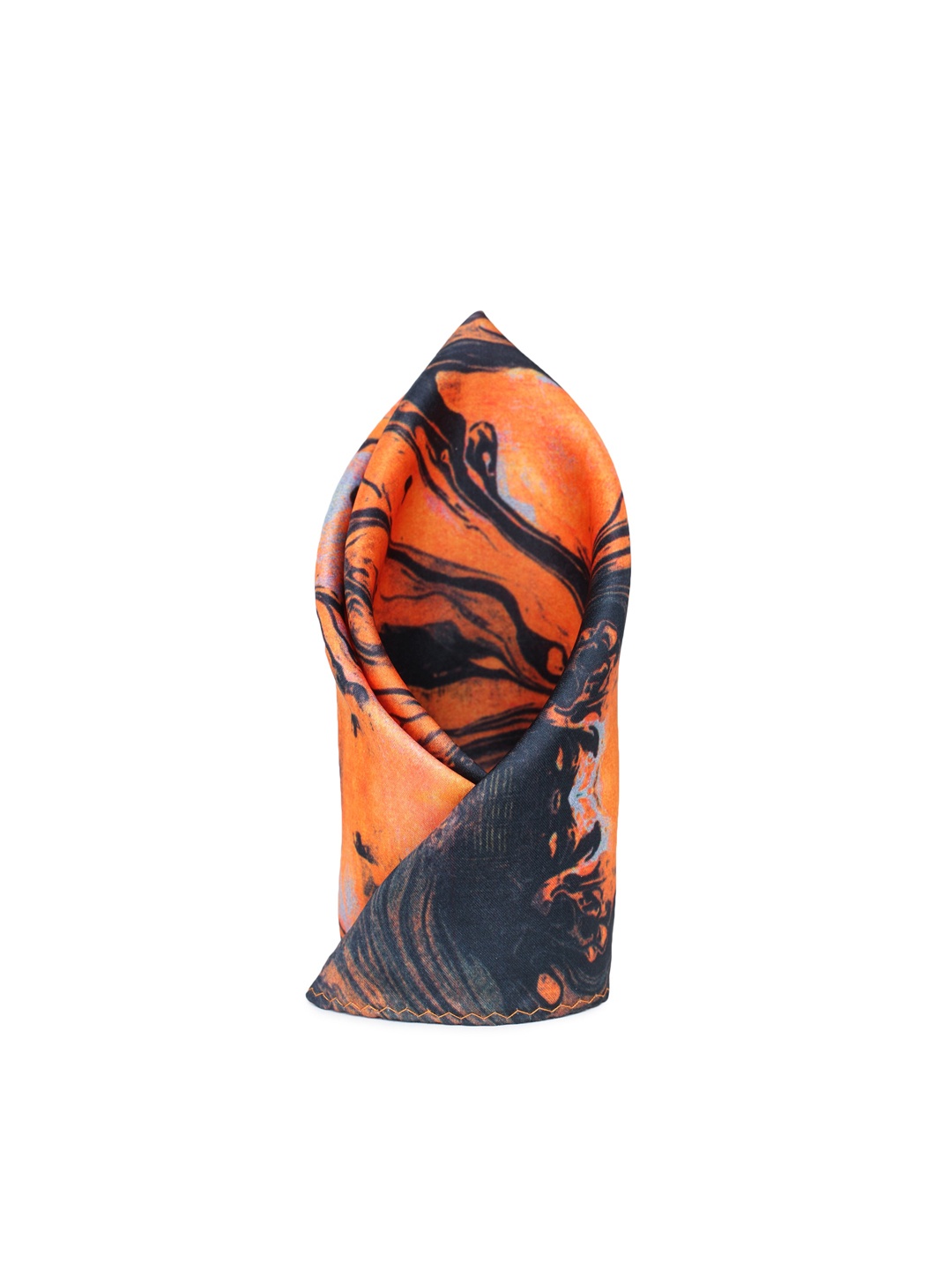 

ELLIS Men Printed Pocket Square, Orange