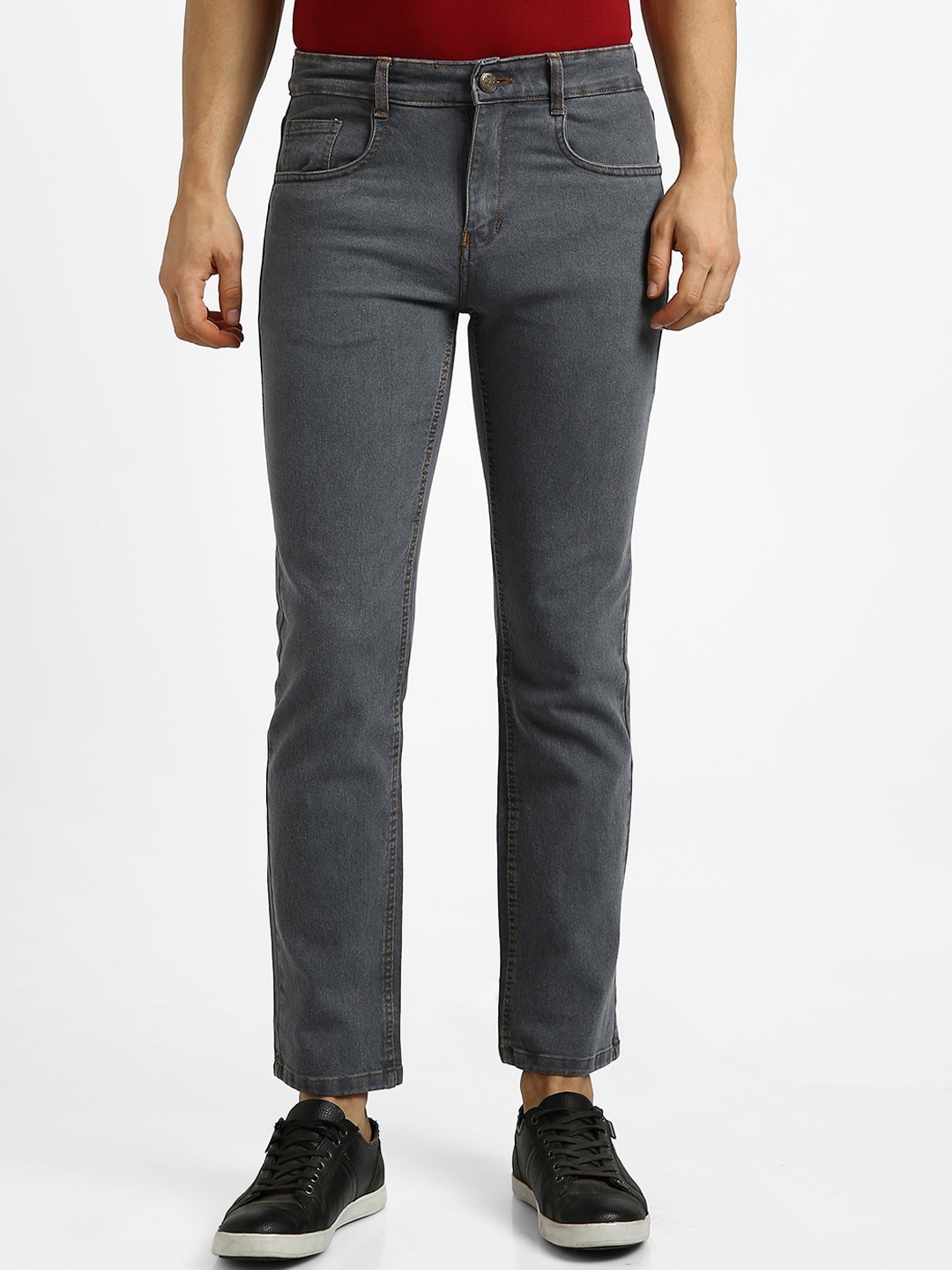 

Urbano Fashion Men Mid-Rise Stretchable Jeans, Grey