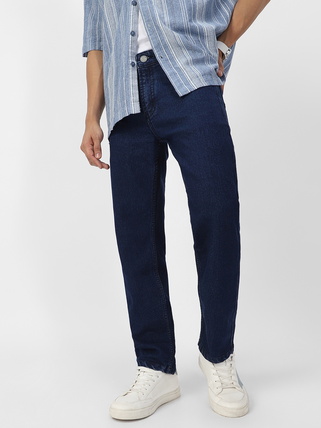

Urbano Fashion Men Mid-Rsie Stretchable Jeans, Blue