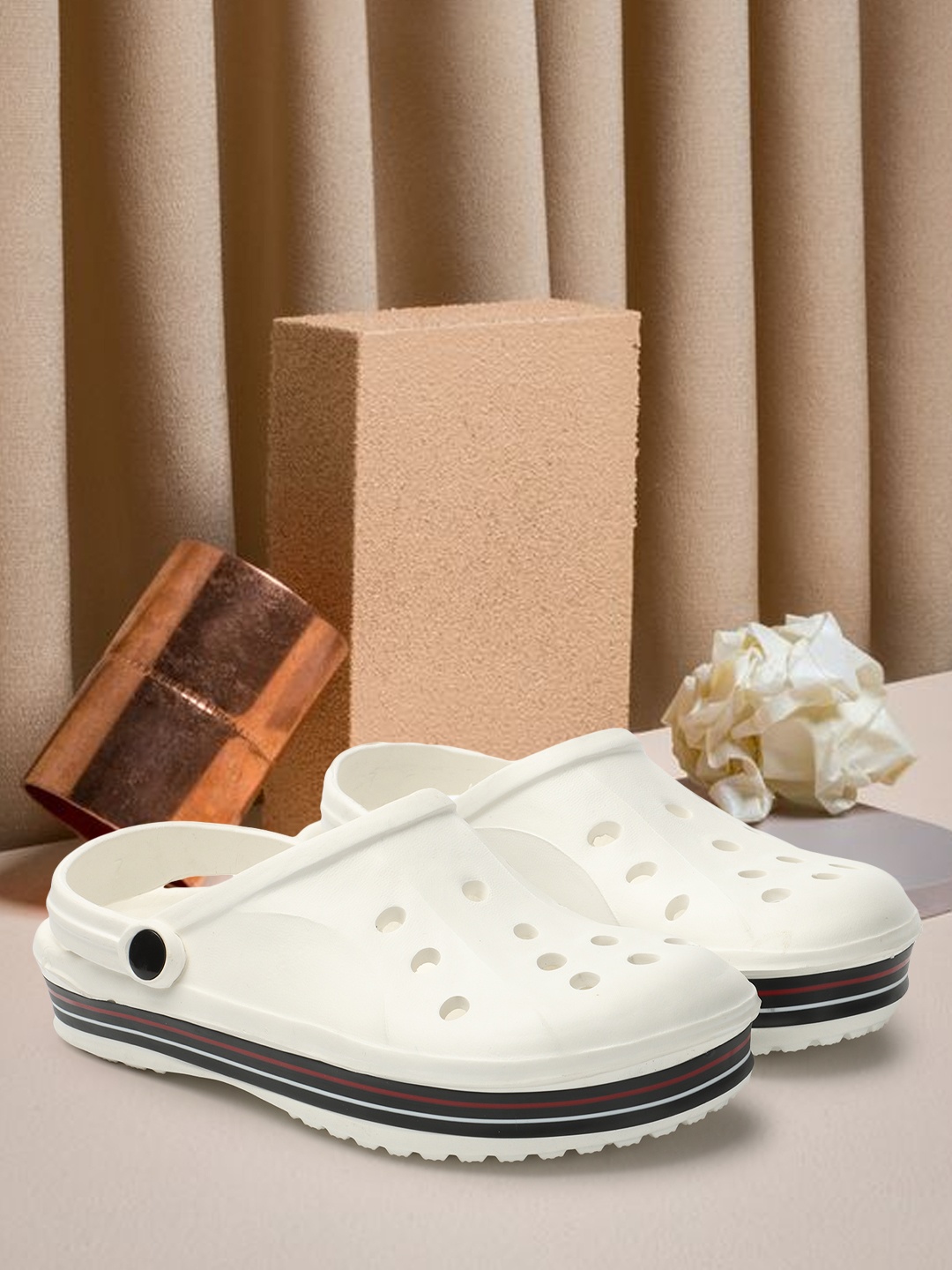 

M7 by Metronaut Men Self Design Clogs, White