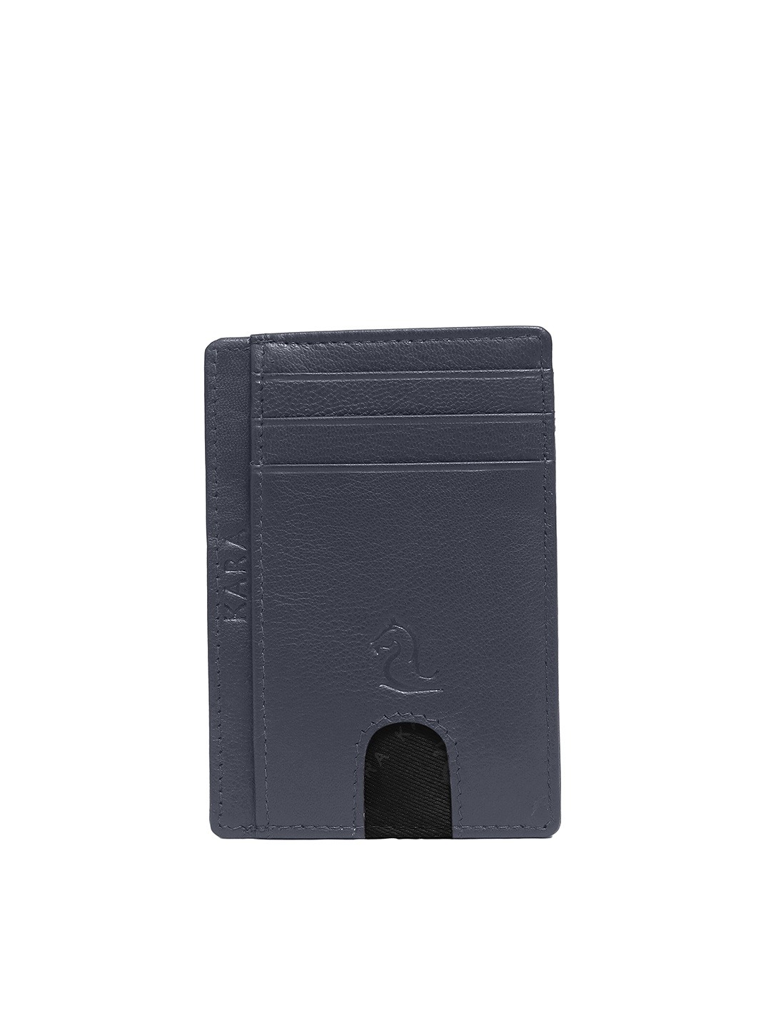

Kara Leather Card Holder, Blue