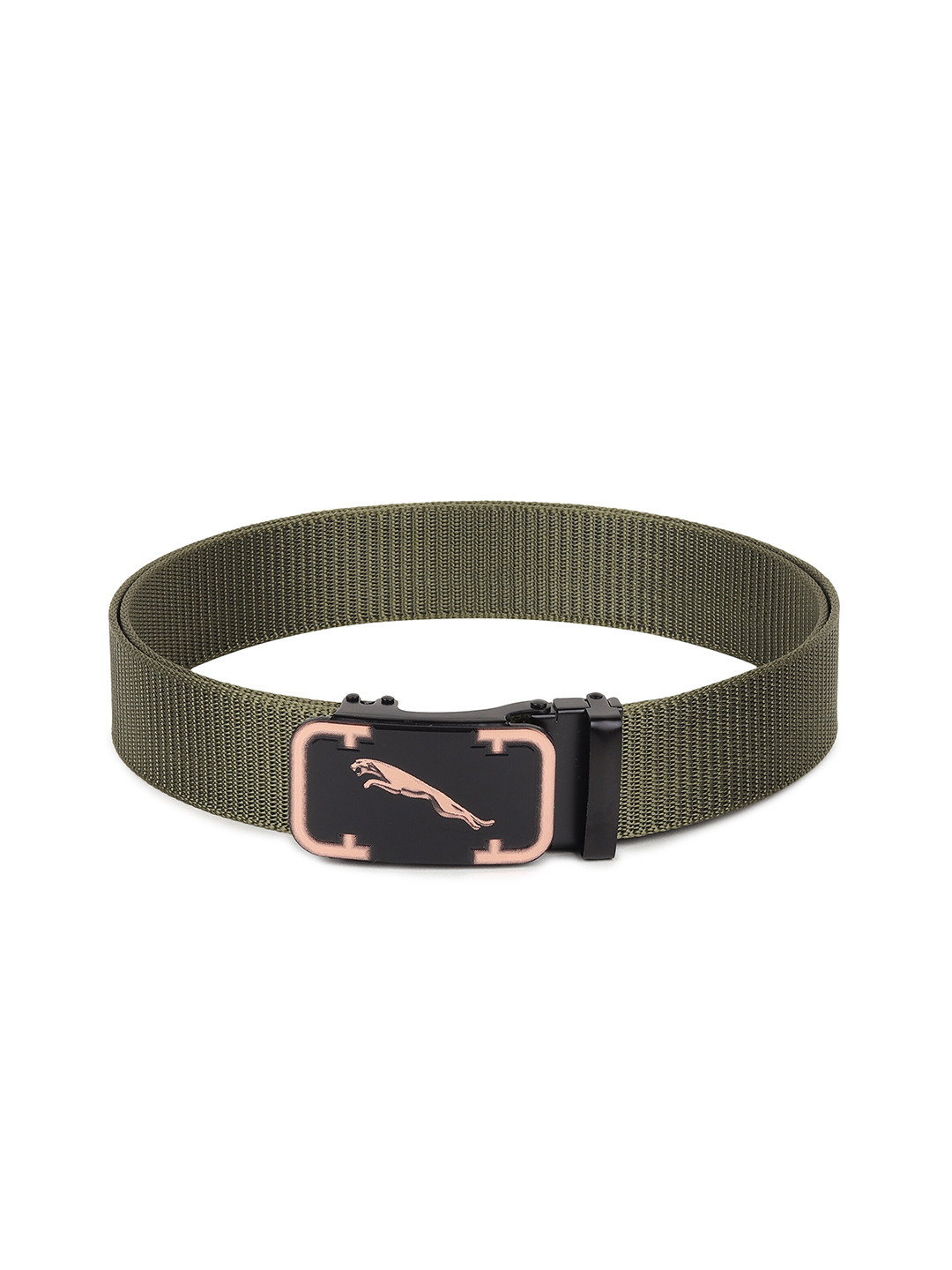 

HENEDA Men Textured Wide Belt With Tactical Quick-Release Slide Auto Lock Buckle, Olive