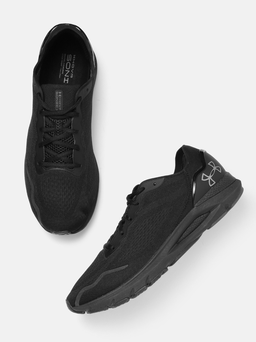 

UNDER ARMOUR Men Woven Design HOVR Sonic 6 Running Shoes, Black
