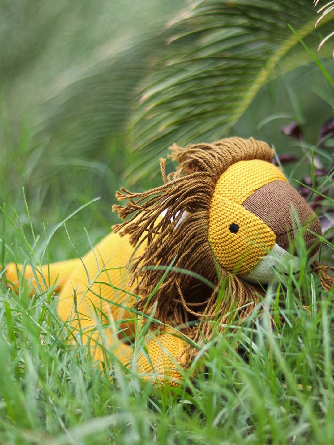 

Pluchi Kids Baby Lion Cotton Soft Toy, Mustard