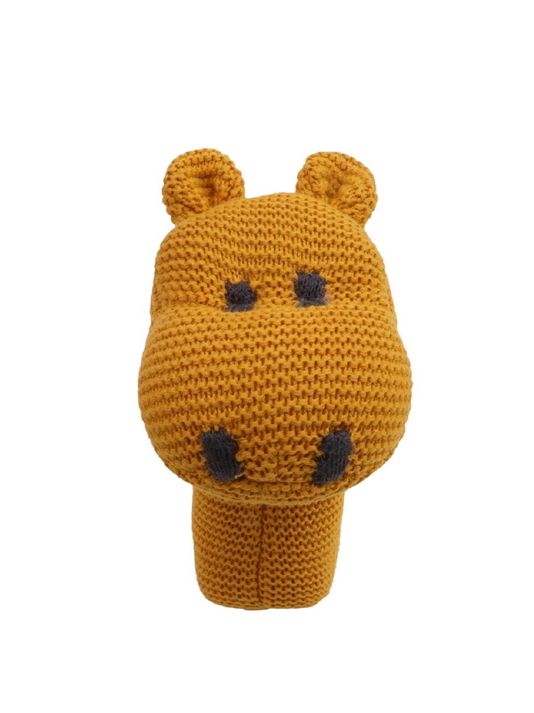 

Pluchi Kids Rattle Hippo Cotton Soft Toy, Yellow