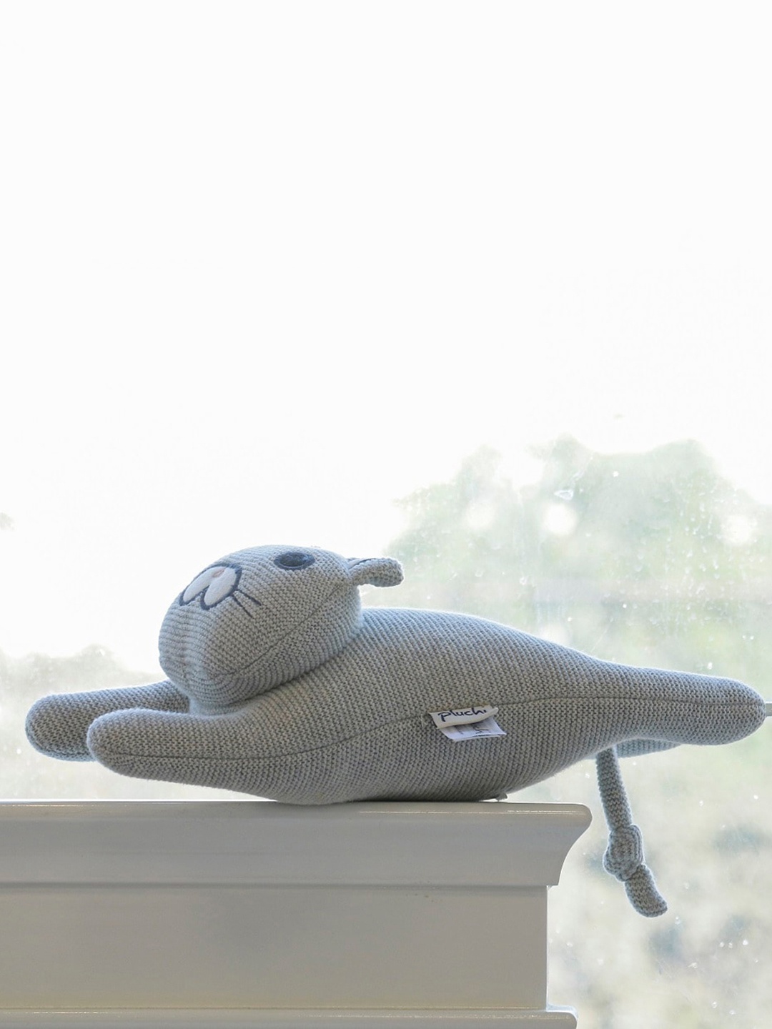 

Pluchi Kids Flying Cat Cotton Soft Toy, Grey melange