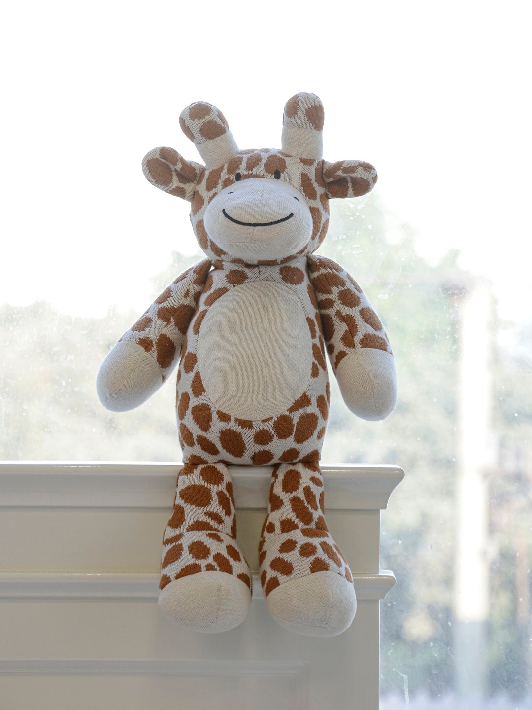 

Pluchi Kids Giraffe Cotton Soft Toy, Rust