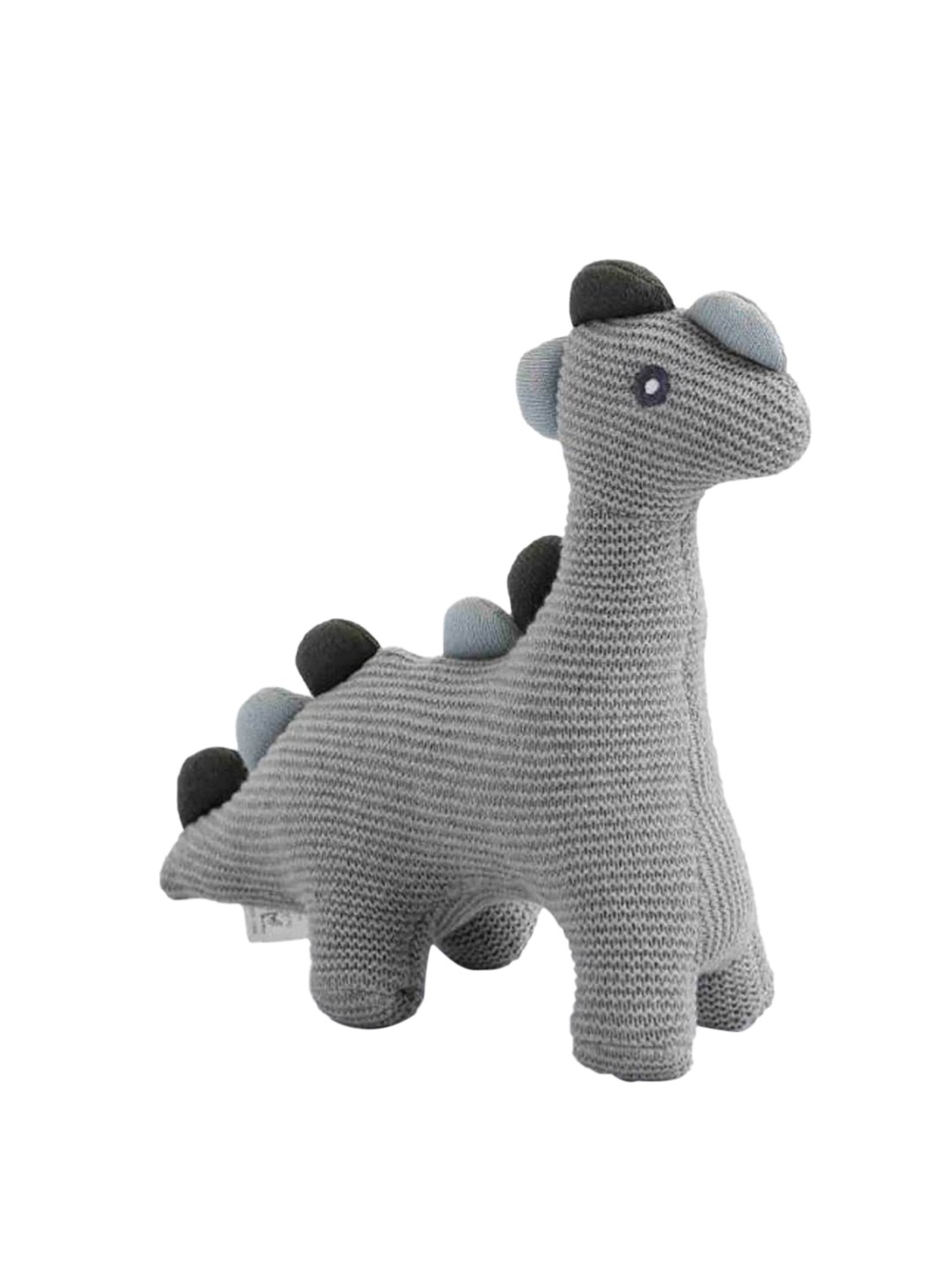 

Pluchi Kids Cotton Little Dino Soft Toy, Grey melange
