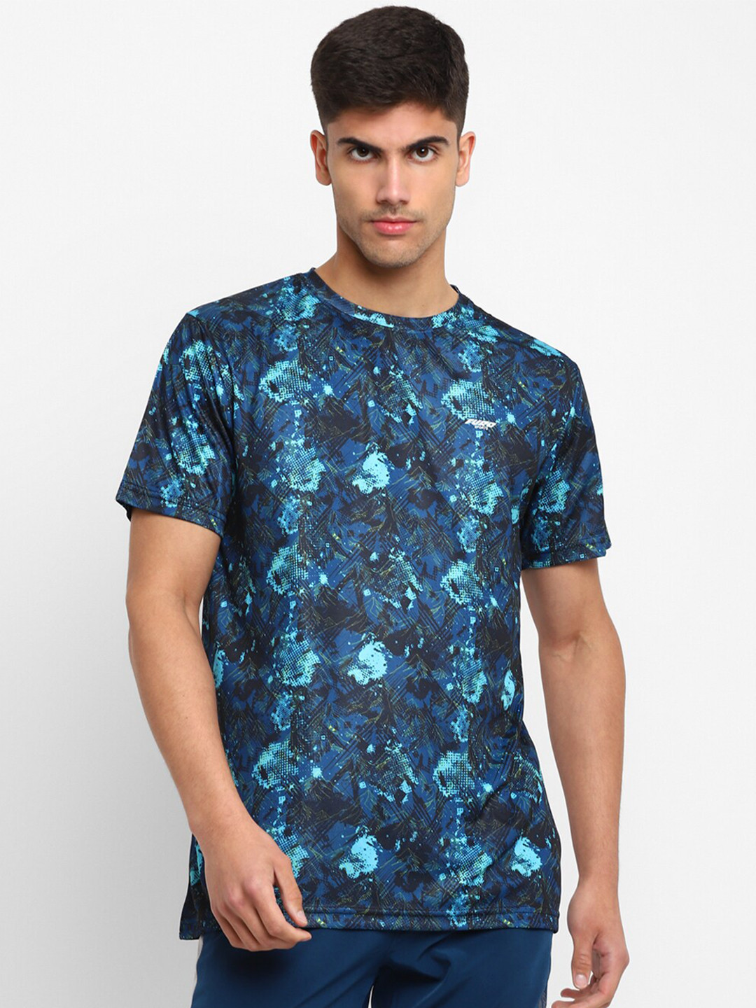 

FURO by Red Chief Men Printed Round Neck Sports T-shirt, Blue