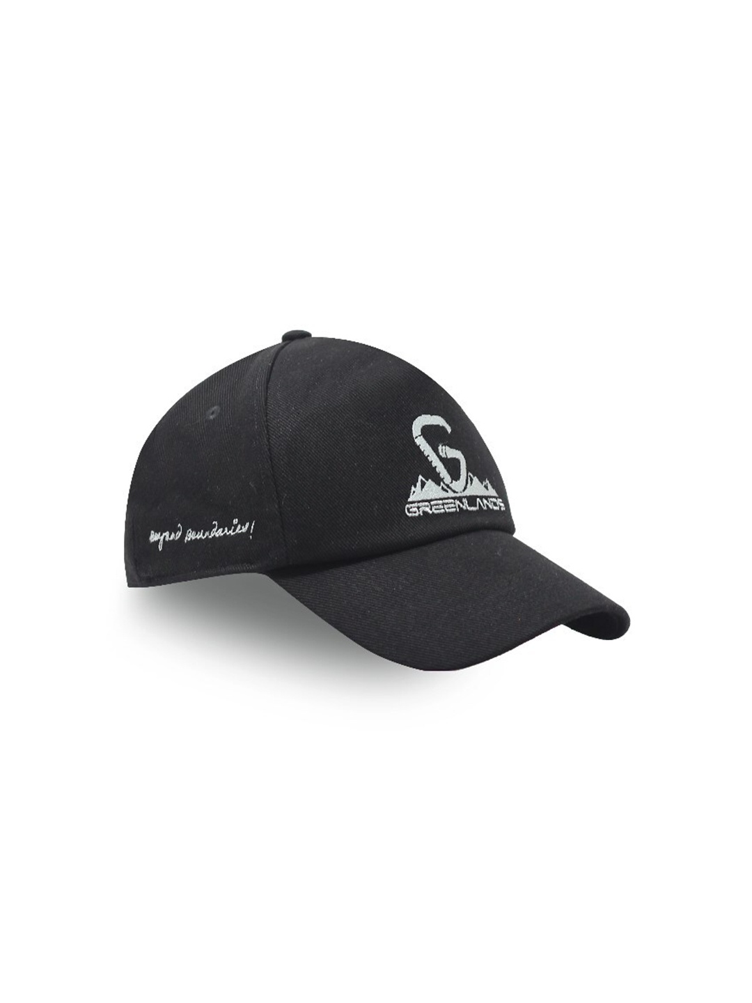 

GREENLANDS Brand Logo Embroidered Baseball Cap, Black