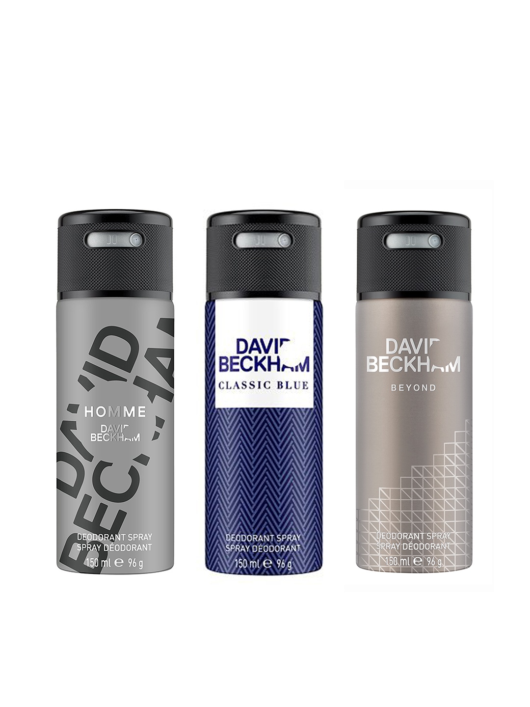 

DAVID BECKHAM Men Set of 3 Deodorants, Nude