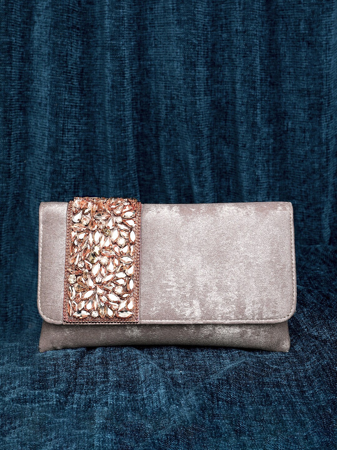 

Peora Embellished Purse Clutch, Rose gold