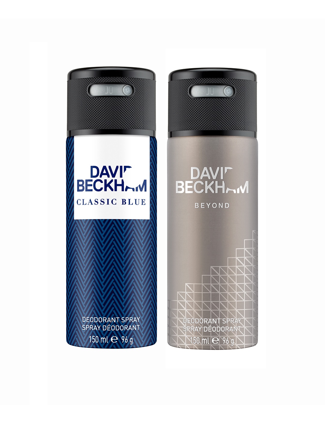 

DAVID BECKHAM Men Pack of 2 Classic Blue & Beyond Deodorant Sprays