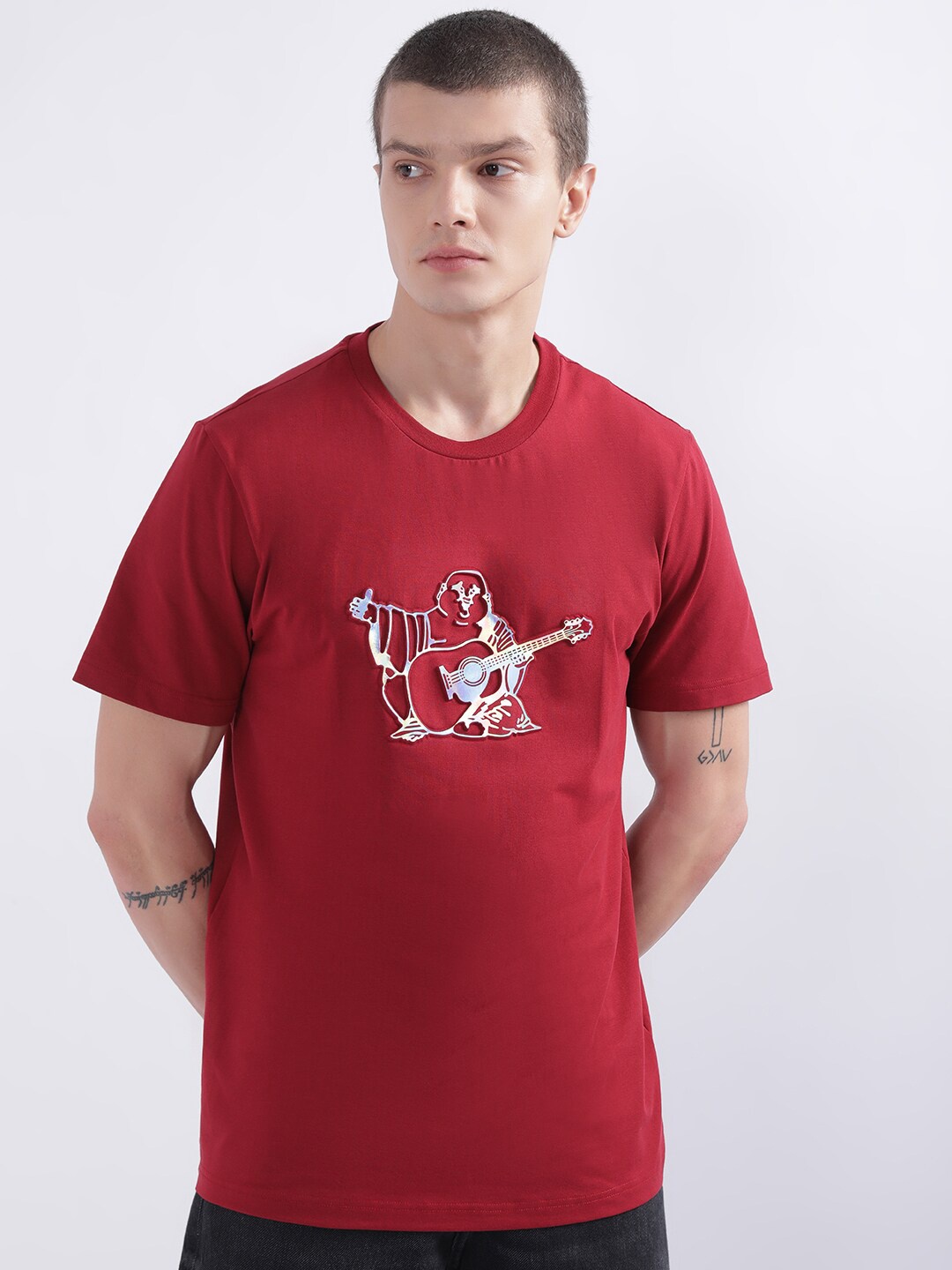 

True Religion Graphic Printed Short Sleeves T-shirt, Red