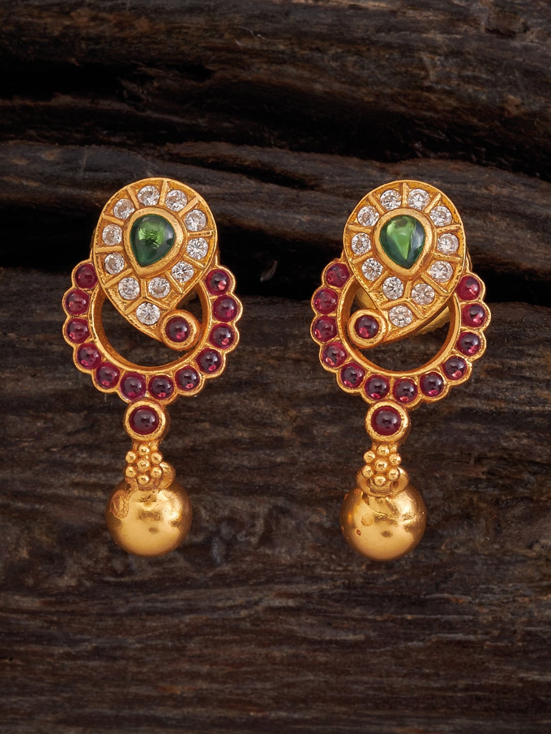 

Kushal's Fashion Jewellery Gold-Plated Classic Drop Earrings