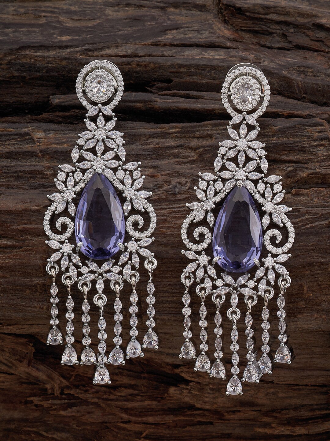 

Kushal's Fashion Jewellery Silver-Plated Contemporary Drop Earrings