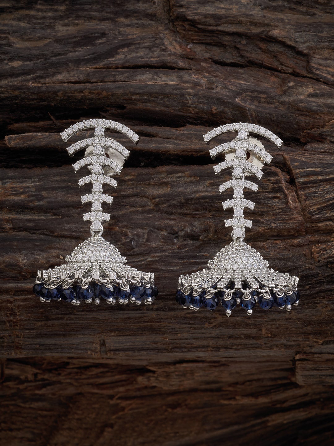 

Kushal's Fashion Jewellery Silver-Plated Dome Shaped Jhumkas