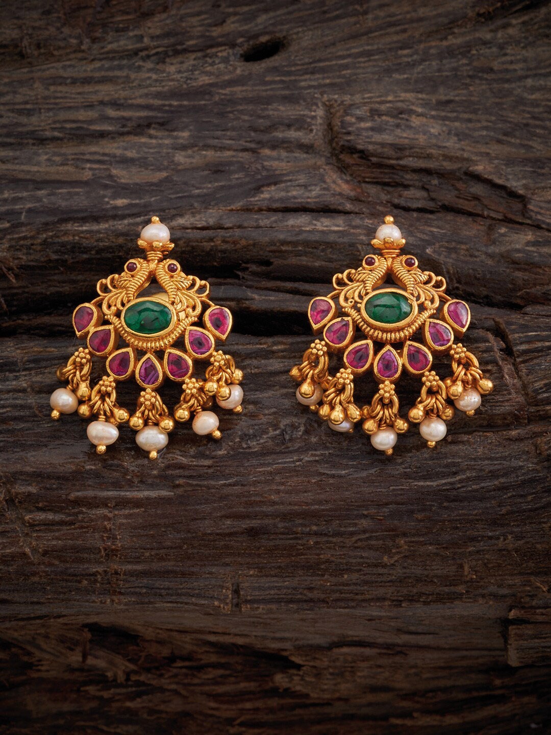 

Kushal's Fashion Jewellery Gold-Plated Classic Drop Earrings