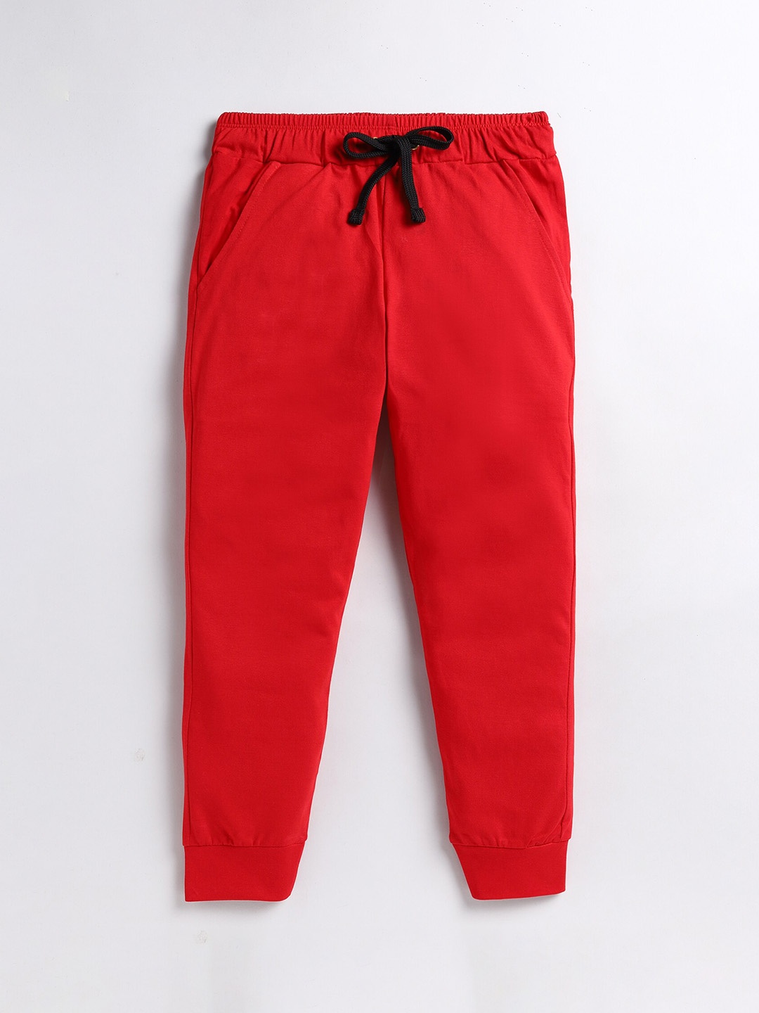 

BAESD Boys Mid-Rise Cotton Joggers, Red