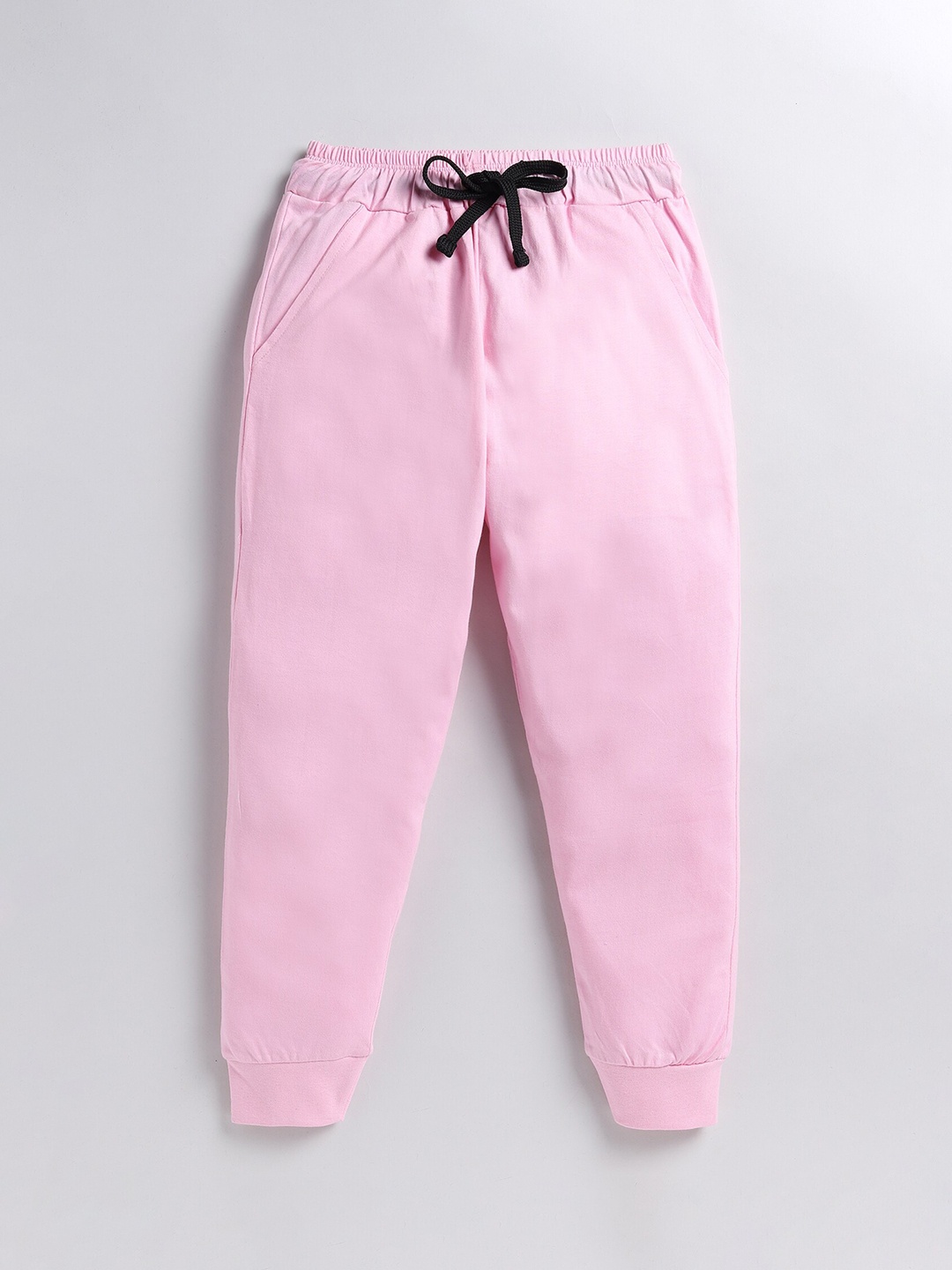 

BAESD Boys Mid-Rise Cotton Joggers, Pink