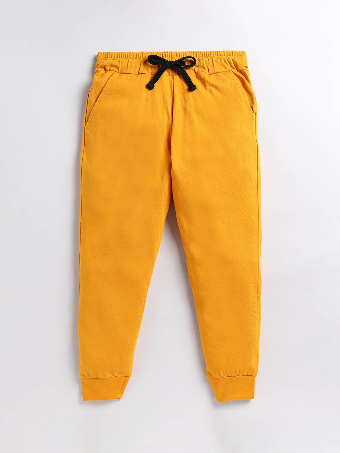 

BAESD Boys Mid-Rise Cotton Joggers, Yellow