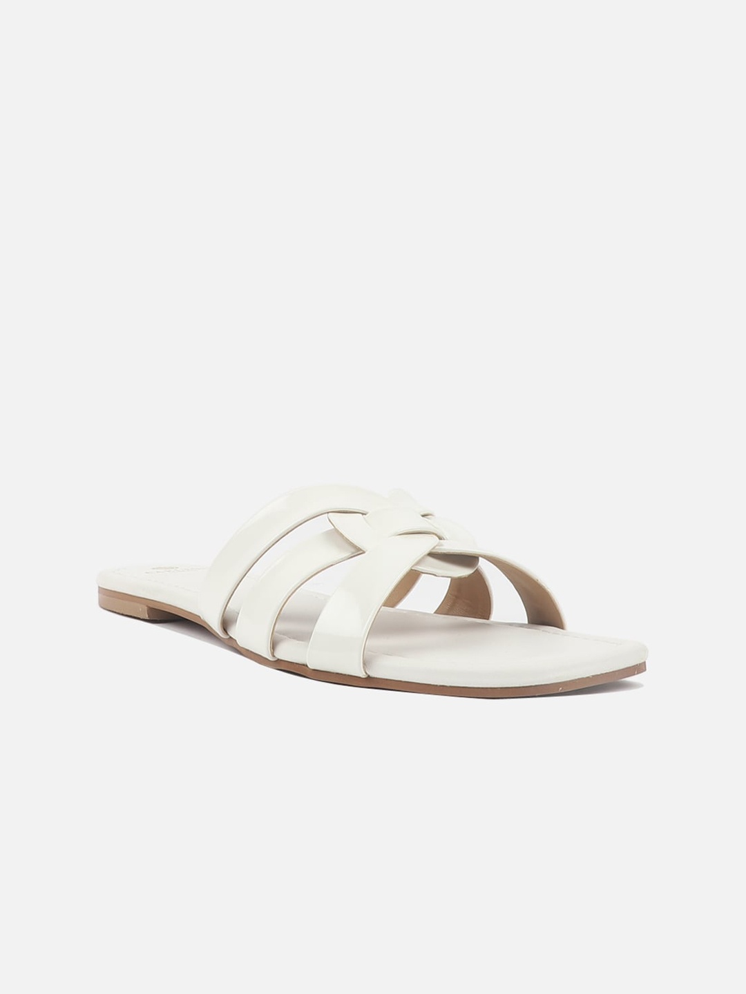 

Carlton London Women Strappy Open Toe Flats, White