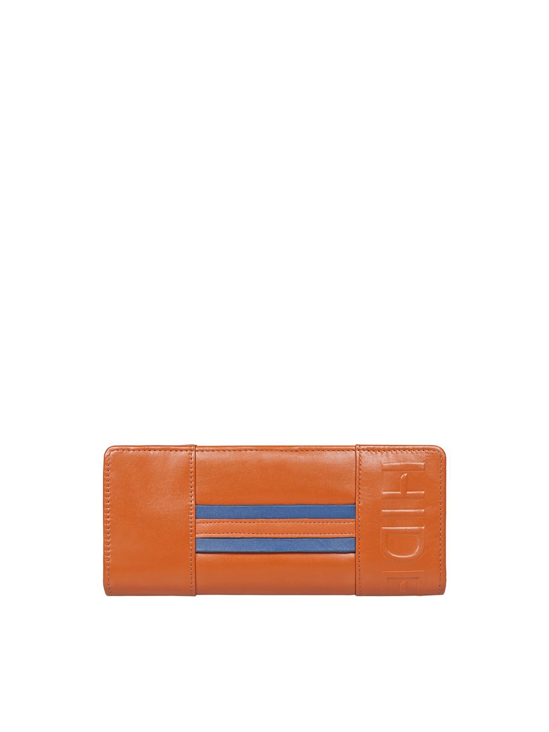 

Hidesign Striped Leather Envelope Wallet, Orange