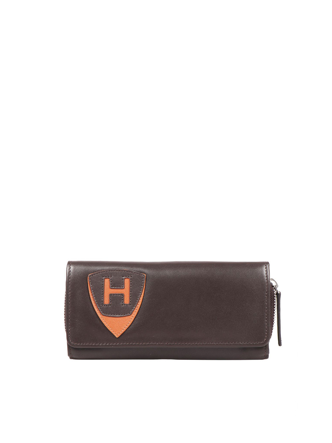 

Hidesign Three Fold Leather Wallet, Brown