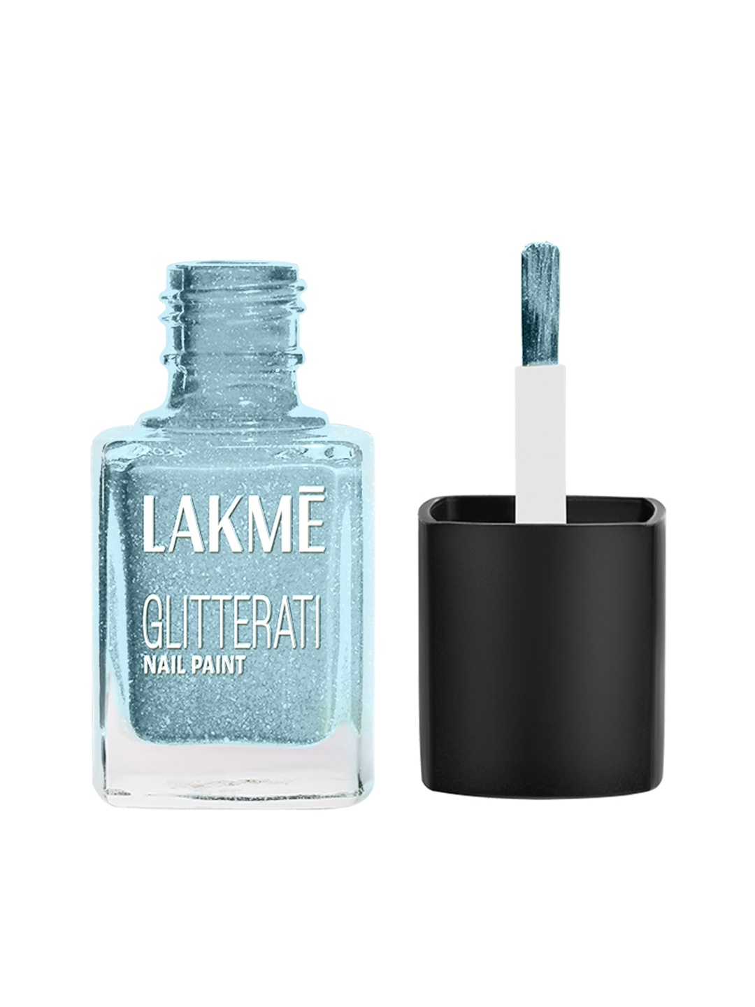 

Lakme Glitterati Collection Nail Paint For High Glam, 12ml - Icicle 121, Blue