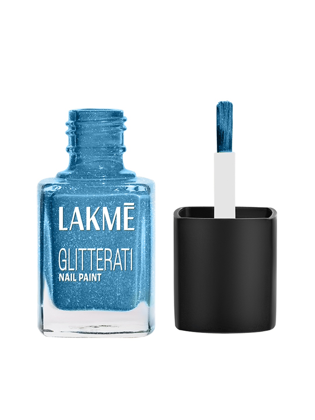 

Lakme Glitterati Collection Nail Paint For High Glam, 12ml - Ocean Eyes 120, Blue