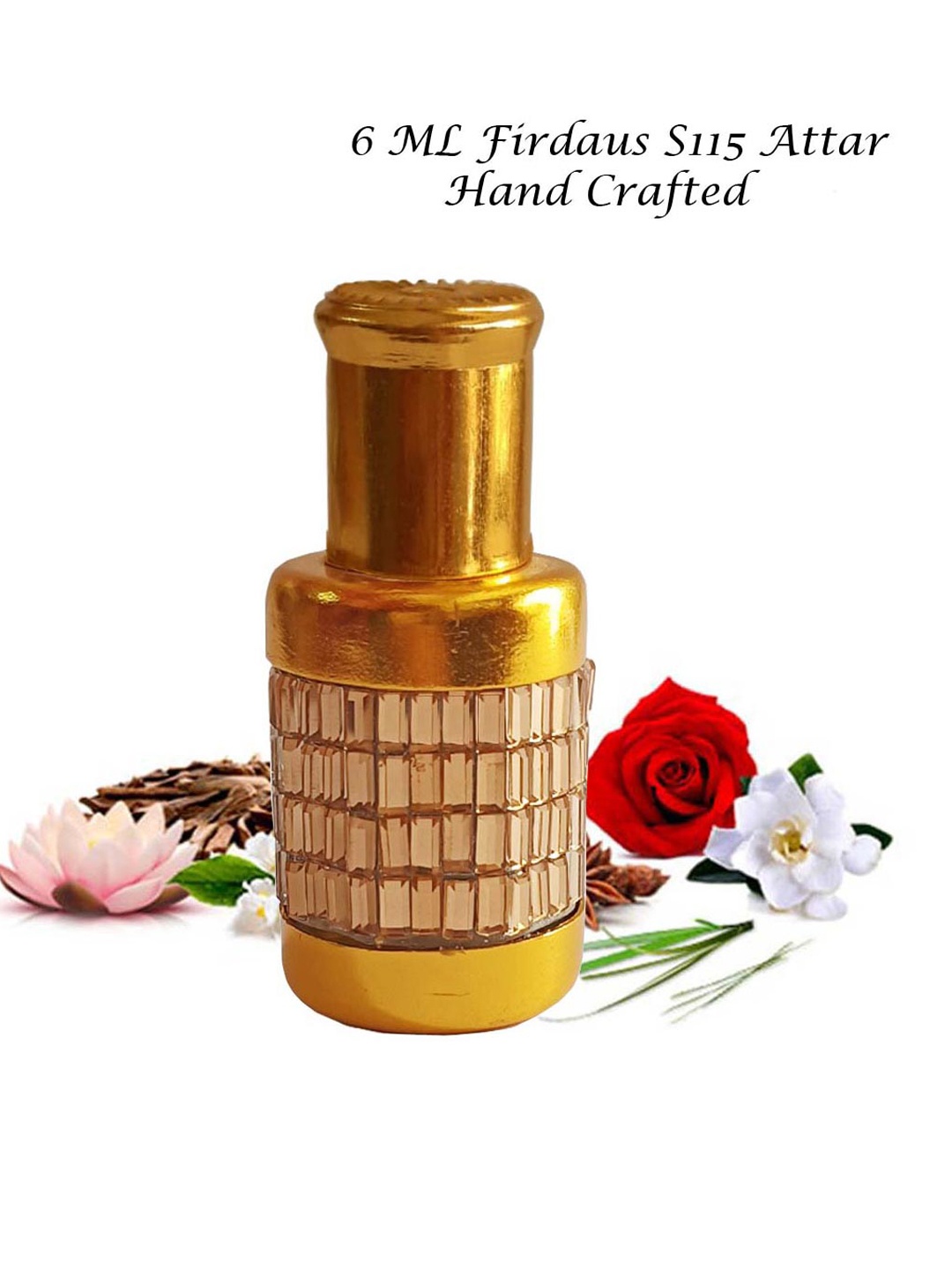 

Menjewell Firdaus S115 Attar Perfume-6 ml-Floral, Gold