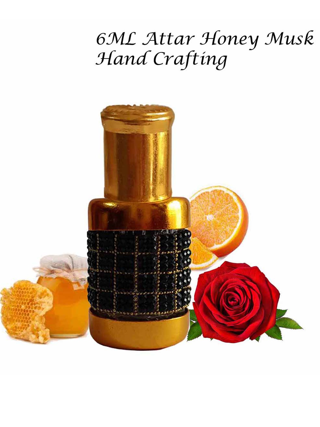

Menjewell Honey Musk Attar Perfume-6 ml-Floral, Gold