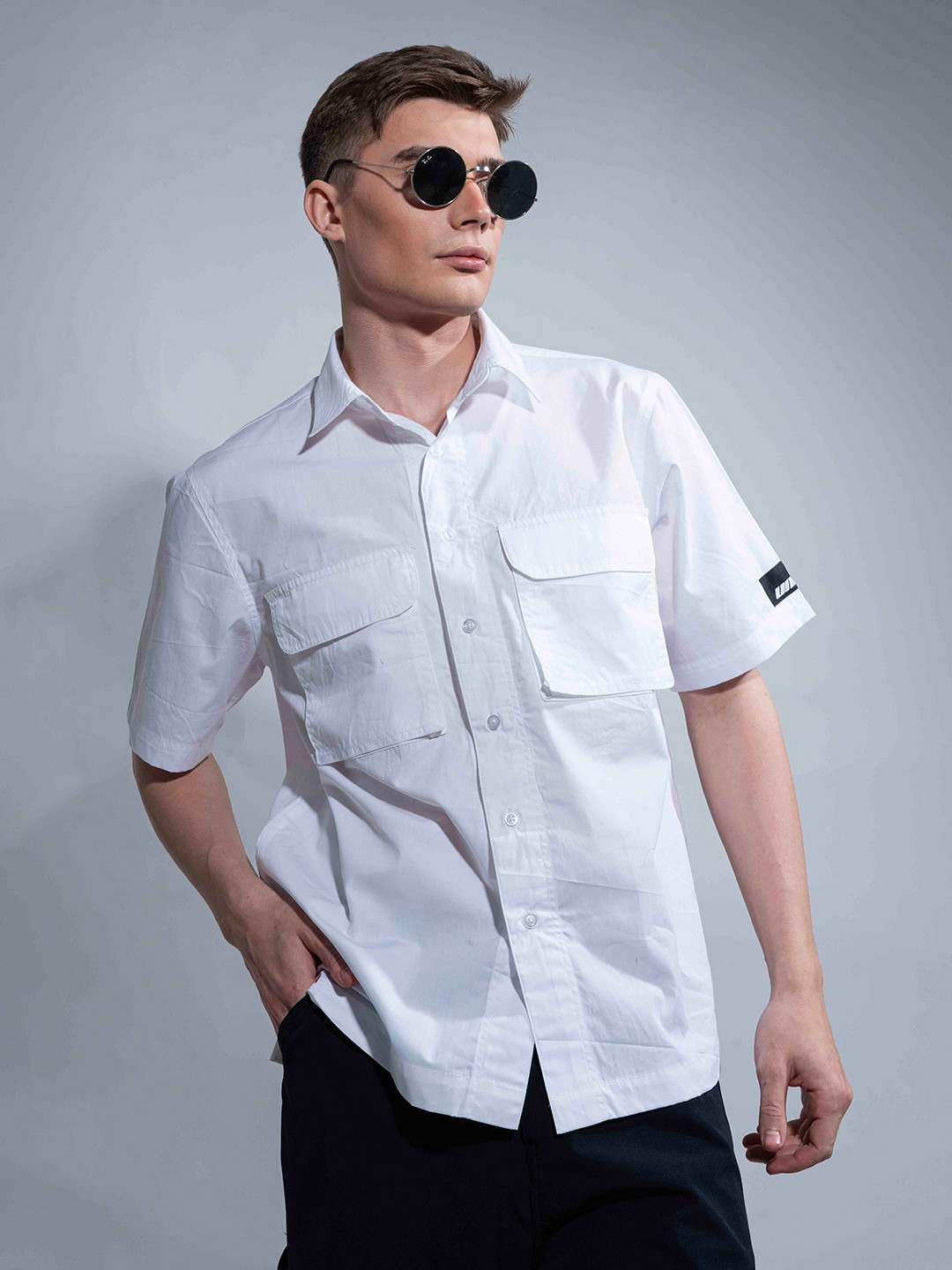 

UNRL Relaxed Fit Pure Cotton Shirt, White