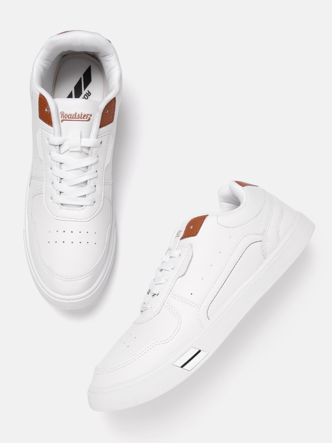 

Roadster Men Sneakers with Perforated Detail, White