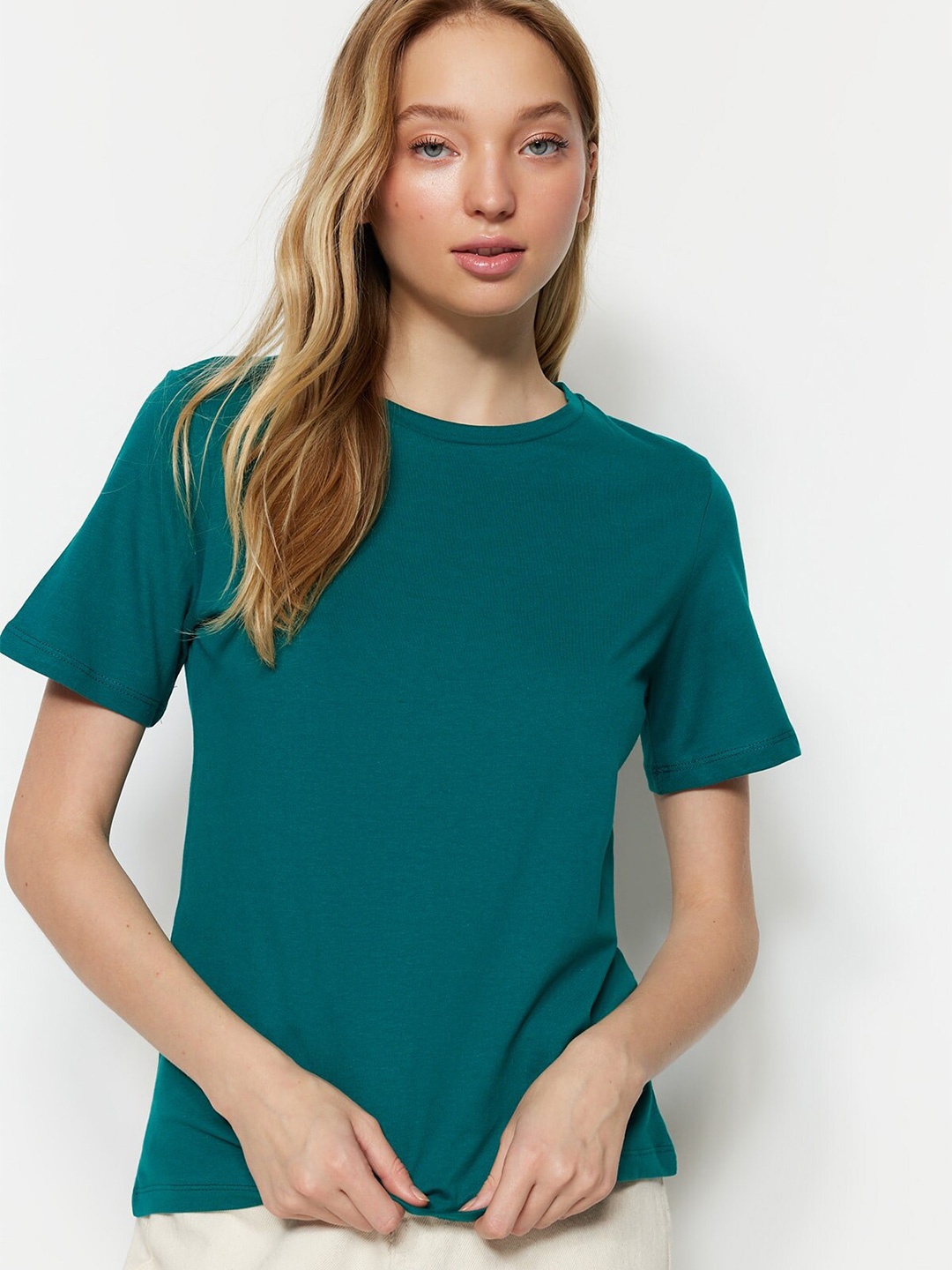 

Trendyol Pure Cotton T-shirt, Green
