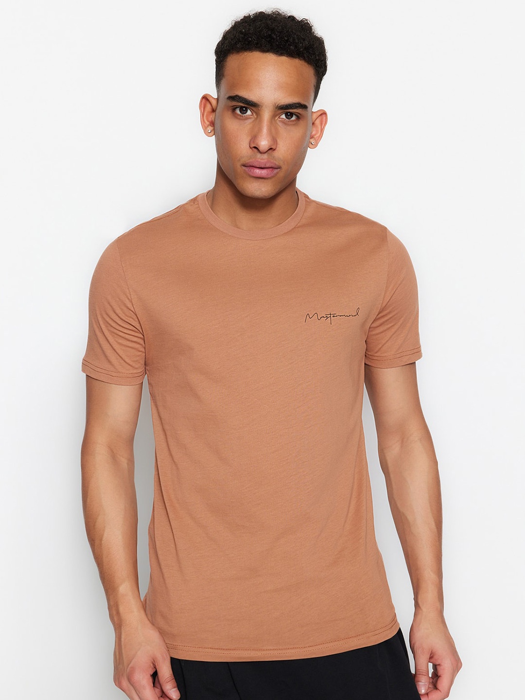 

Trendyol Pure Cotton T-shirt, Brown