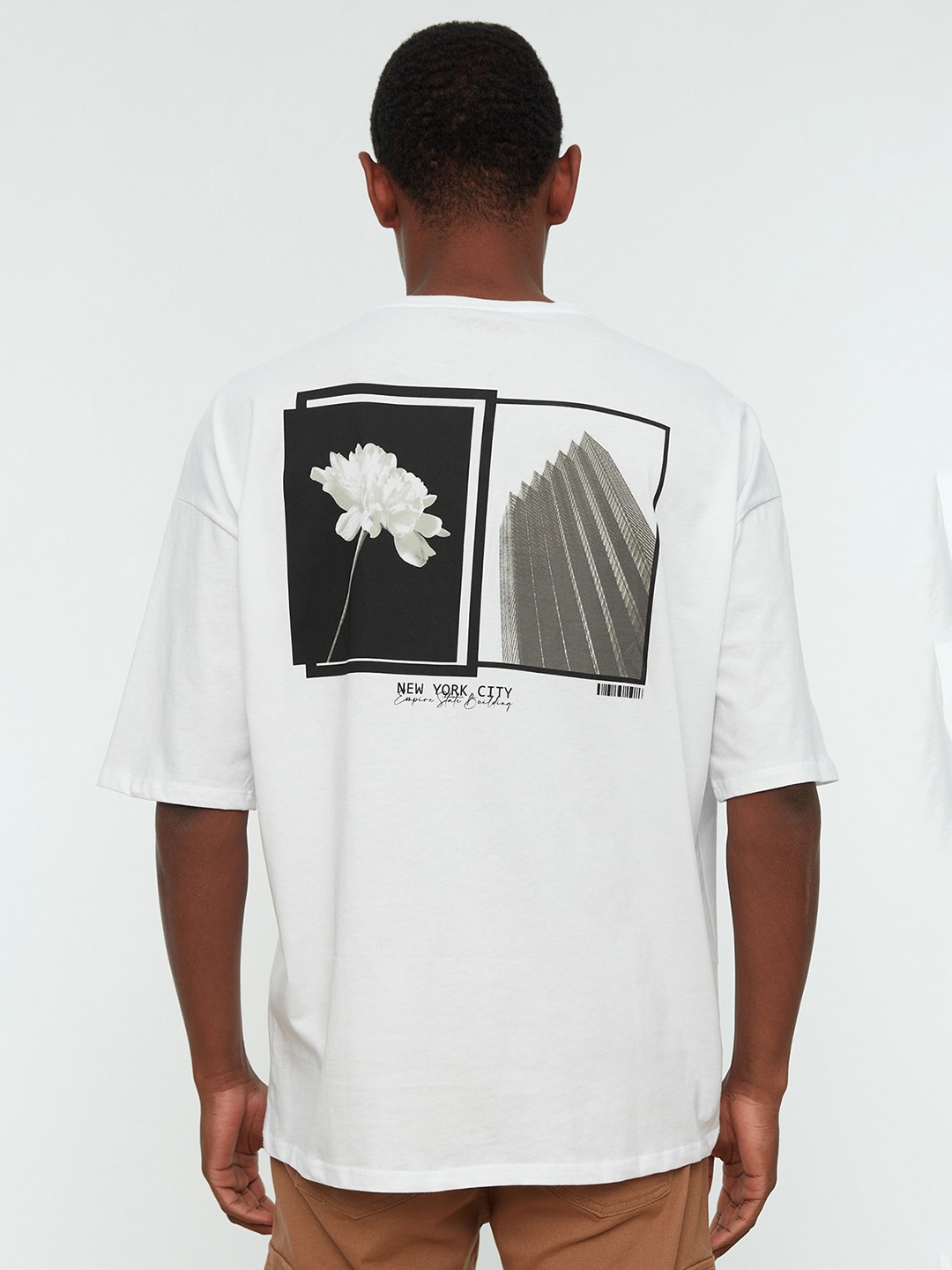 

Trendyol Graphic Printed Pure Cotton T-Shirt, White